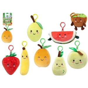 12 x Plush Softlings Fruity Food Key Clips