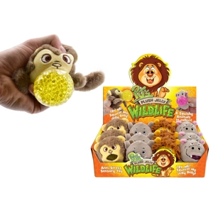 12 x Plush Squishy Jungle Animal Squeezers