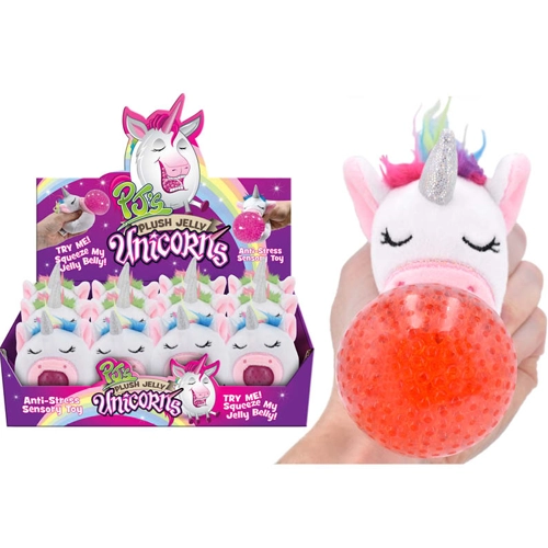 12 x Plush Squishy Unicorn Squeezers