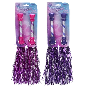12 x Princess Sparkle Pom Poms