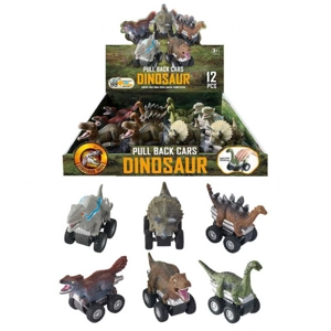 12 x Pullback Dinosaur Racers