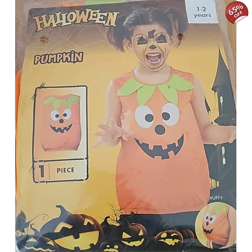 1 x Pumpkin Halloween Costume Age 1-2 Years