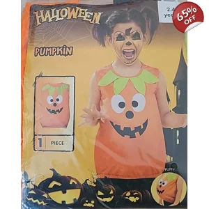 1 x Pumpkin Halloween Costume Age 2-4 Years