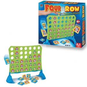 6 x Puppy & Kitten Four In a Row Games