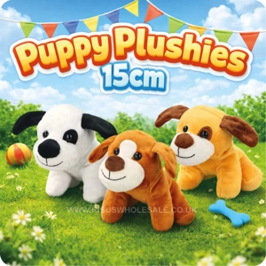 12 x Puppy Plushies 15cm