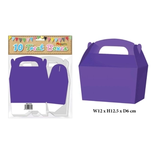 100 Purple Treat Boxes