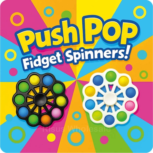 12 x Push Pop Mega Fidget Spinners
