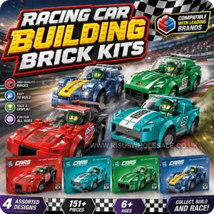8 x Sports Racing Car Brick Kits