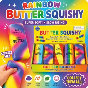 12 x Rainbow Squishy Butter 4oz
