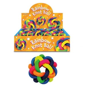 12 x Rainbow Knot Balls 7cm