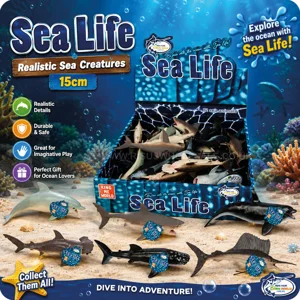 24 x Realistic Toy Sea Creatures 15cm