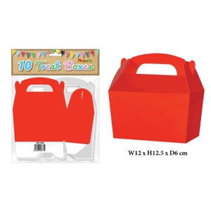 100 Red Treat Boxes