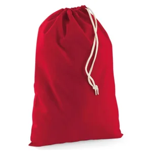 10 x Red Velvet Christmas Sacks 75x50cm