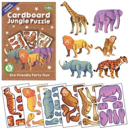 120 x Eco Jungle Animal Puzzles
