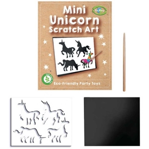 120 x Eco Unicorn Mini Scratch Art