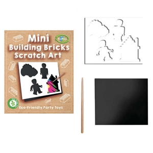 120 x Eco Building Brick Mini Scratch Art