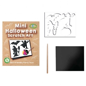 120 x Eco Halloween Mini Scratch Art
