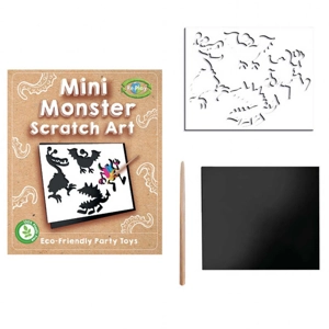 120 x Eco Monster Mini Scratch Art