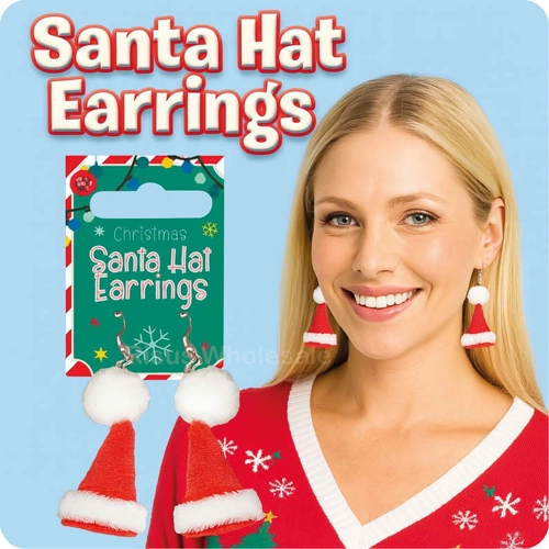48 x Santa Hat Earrings