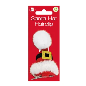24 x Santa Hat hair Clips