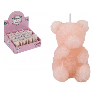 12 x Mothers Day Rose Scented Bear Candles