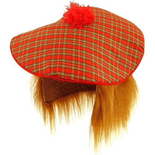 10 x Scottish Hats With Ginger Hair