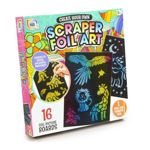 6 x Scraper Foil Art Sets