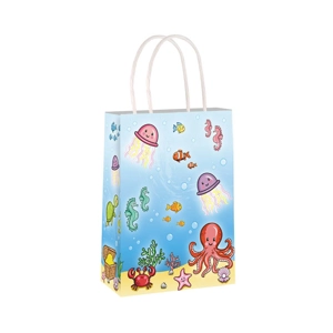 24 x Sealife Paper Party Bag W/Handles