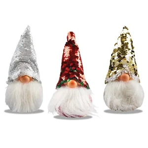 24 x Sequin Hat Christmas Gonks 16.5cm