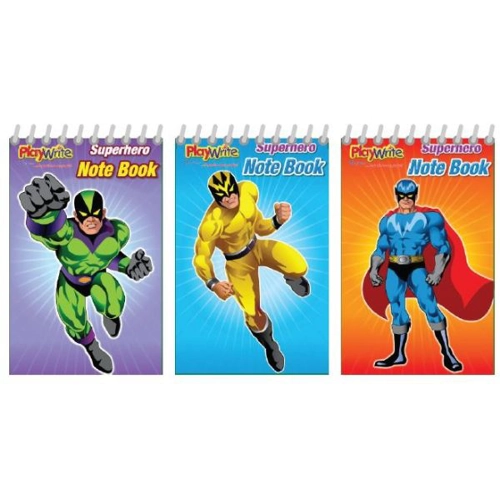 120 x Super Hero Notebooks