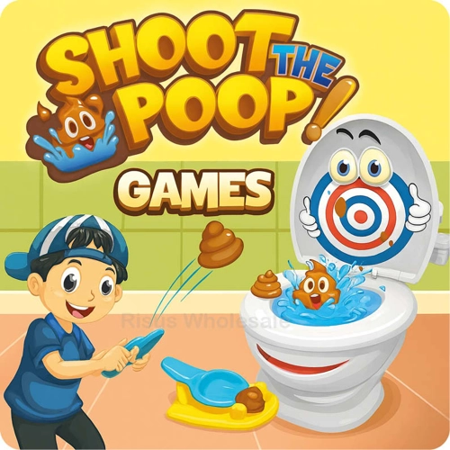 9 x Shoot The Poop Catapult Games