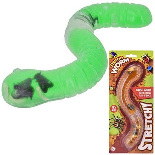 12 x Slimy Stretchy Bug Eating Worms