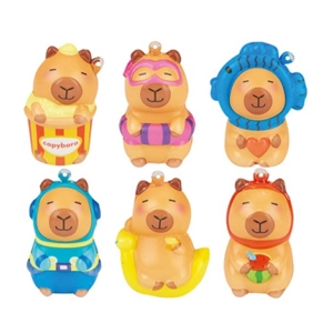100 x Slow Rise Squishy Capybaras 5.5cm