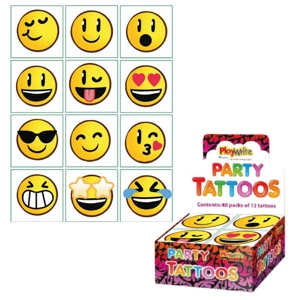 576 x Smiley Face Tattoos