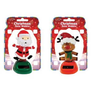 12 x Solar Christmas Wobblers