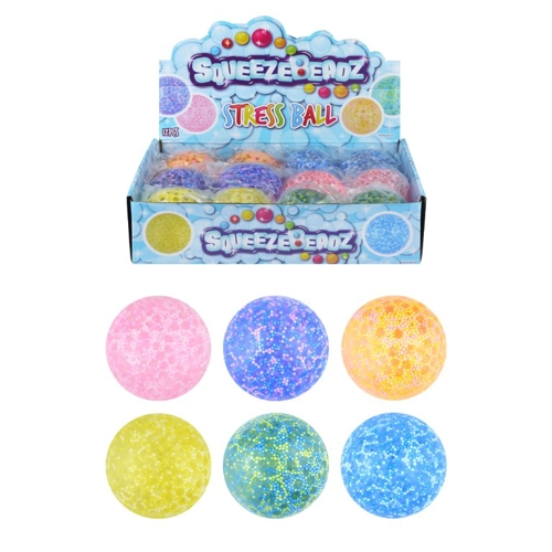 12 x Squeeze Stress Balls With Beads