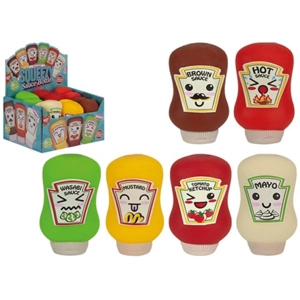12 x Squishy Kawaii Sauce Bottles