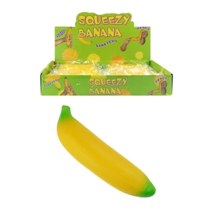 12 x Squidgy Stress Bananas