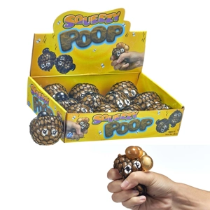 12 x Squeezy Poop Mesh Balls