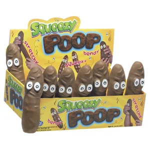 12 x Stretchy Poop Toys 14cm