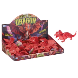 12 x Squeezy Red Dragons 18cm
