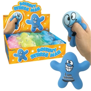 12 x Squishy Stress Man