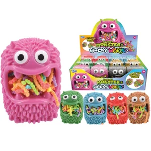 12 x Squishy Monsters With Wacky Wormz