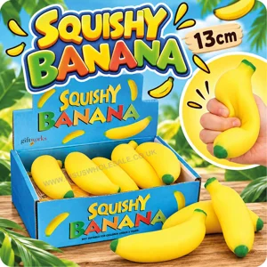 12 x Squishy Bananas 13cm