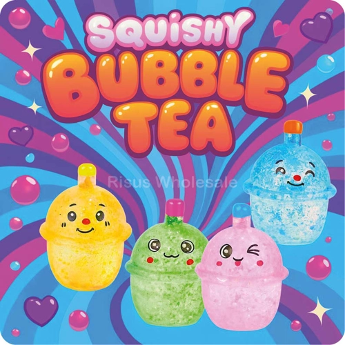 12 x Squishy Glitter  Maltose Sugar Bubble Tea