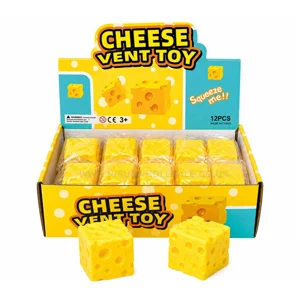 12 x Squishy Cheese 5cm