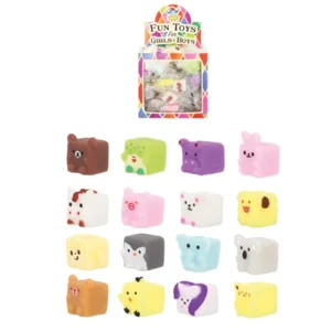 96 x Mini Squishy Cube Animals