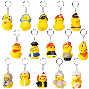 120 x Squishy Duck Keyrings 5cm