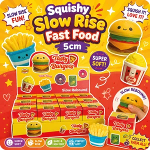 12 x Squishy Fast Food 5cm Boxed