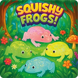 12 x Squishy Maltose Sugar Frogs